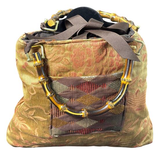 Green Floral Indie Two Crazy Designs Bag - Picture 1 of 5